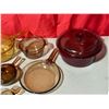 Image 3 : Mostly VTG Amber Glassware Lot