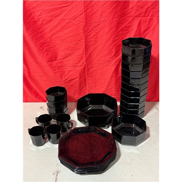 Lot of Arcoroc "Octime" Dishes Made in France
