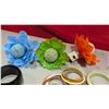 Image 2 : Lot of Assorted Bangle Bracelets & Plug-In Floral Decor