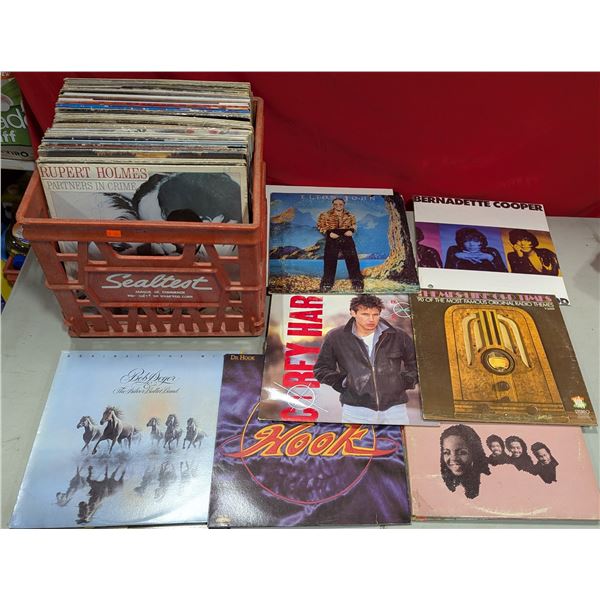 Lot of Assorted Vinyl Records w/ Bob Seger, Elton John, & More