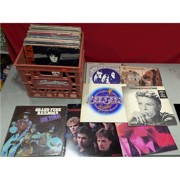 Lot of Assorted Vinyl Records w/ David Bowie, Black Sabbath, & More