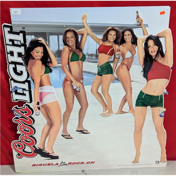 Coors Light Advertising Sign