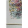 Image 2 : Framed & Signed "Cosmos" Original Watercolor by Mala