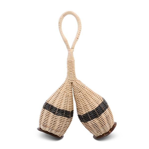 Lot de 2: LP (Latin Percussion) - Double Rattan Caxixi - LP5352