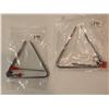 Image 1 : LOT OF 2 ASSORTED TRIANGLES