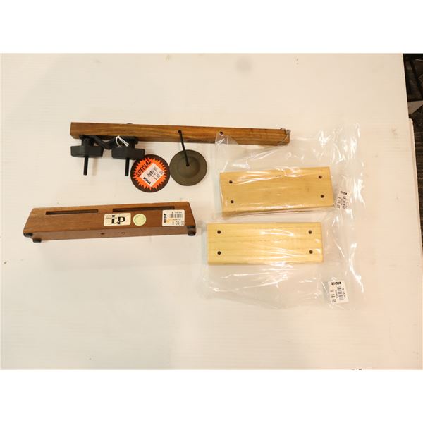 LOT OF 4 ASSORTED WOOD BLOCKS