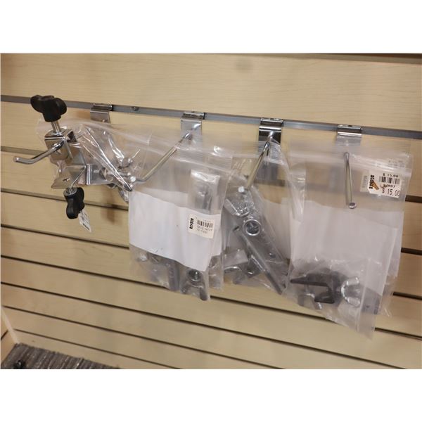 LOT OF 8 ASSORTED PERCUSSION CLAMPS