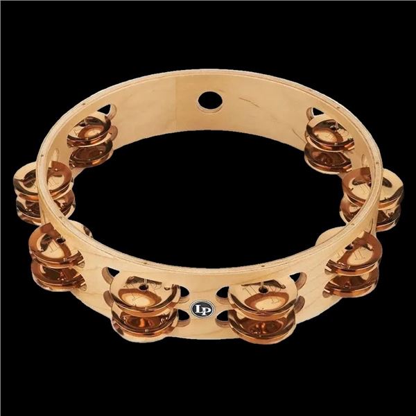 LP (Latin Percussion) - Pro 10 Tambourine, Double Row Bronze LP380B-BZ