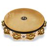 Image 1 : LP (Latin Percussion) - Pro 10 Double Row Headed Tambourine Bag-Brass LP384-BR