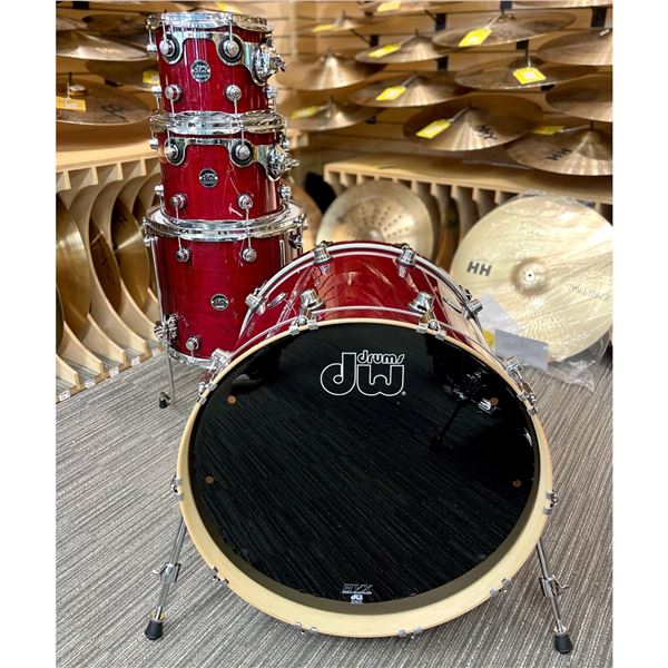 DW Drums - Performance Series 4-Piece Shell Kit Cherry Stain