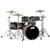Image 1 : PACIFIC DRUMS & PERC - Concept Maple 7-Piece Maple Shell Pack - Satin Charcoal Burst - PDCM2217SCB