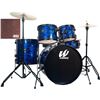 Image 1 : Westbury - 400 Series 5-Piece Studio Drumset Ruby Red Sparkle W465TC-RRS