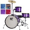 Image 1 : Westbury - 3-Piece Junior Drum Set Complete With Throne - Red Sparkle Finish - WST-JR3-RS