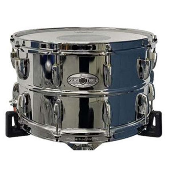 Pearl - 14" x 8" SensiTone Heritage Alloy Snare Drum, Steel - Model: STH1480S