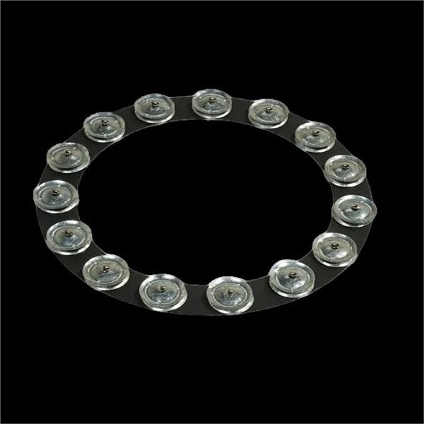 LP (Latin Percussion) - LP® 14" Tambo-Ring - Black Sand with Galvanized Steel Jingles  - LP3814BGA