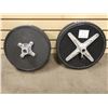 Image 2 : LOT OF 4pcs (2-TOPS, 2-BOTTOMS) OF MISMATCHED DRUM STOOLS