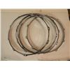 Image 1 : LOT OF 4pcs OF 14", 10 HOLE ASSORTED DRUM HOOPS
