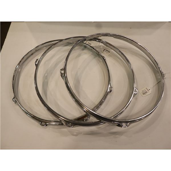 LOT OF 3pcs OF 13" ASSORTED DRUM HOOPS