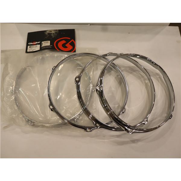 LOT OF 4pcs OF 10", ASSORTED DRUM HOOPS
