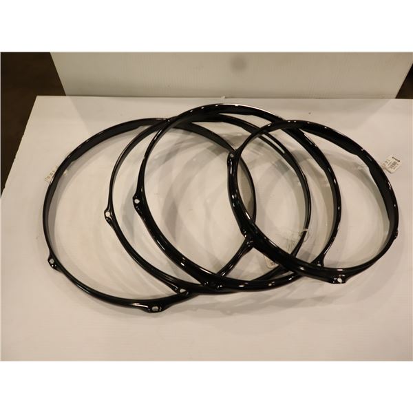LOT OF 4pcs ASSORTED DRUM HOOPS
