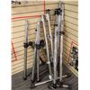 Image 1 : LOT OF 10pcs OF ASSORTED RACK BARS AND CLAMPS