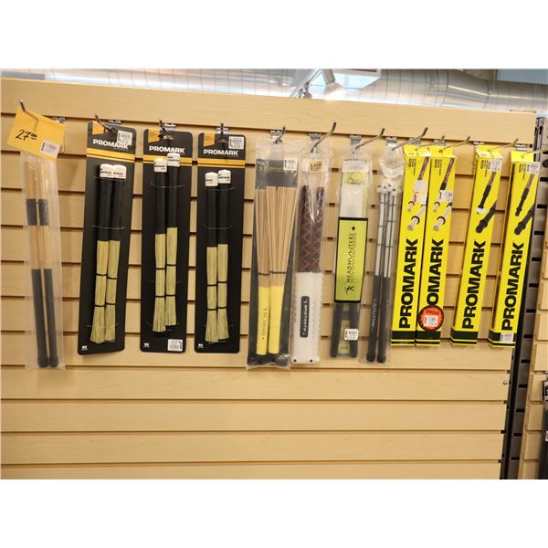 LOT OF 13pkgs OF ASSORTED RODS & BRUSH STICKS
