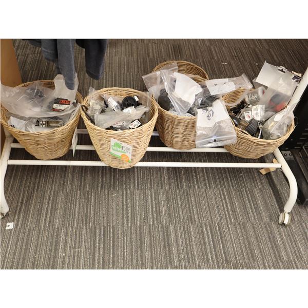 LOT OF ASSORTED DRUM PARTS