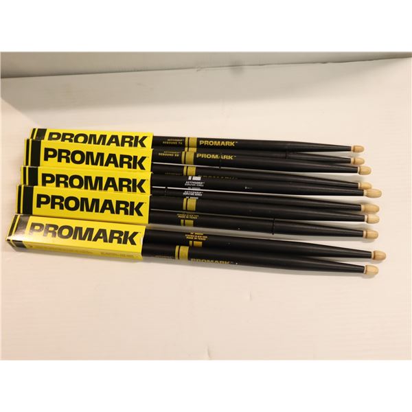 LOT OF 6 PAIRS ASSORTED PROMARK DRUMSTICKS