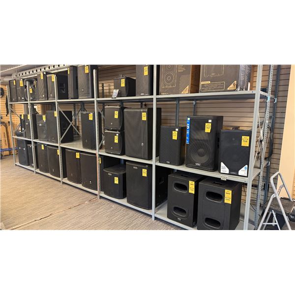 WHAT'S COMING— Professional PA speakers and subwoofers from leading brands.