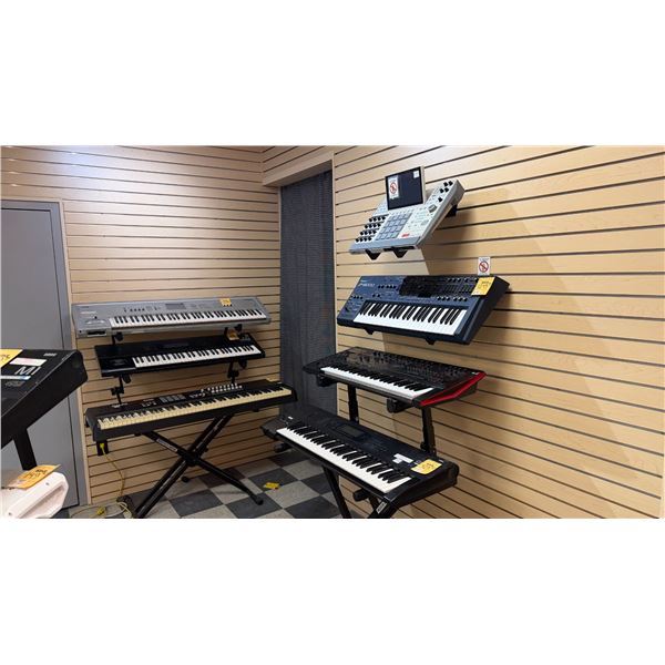 SAMPLE OF WHAT'S COMING— Keyboards, synthesizers and music production equipment.