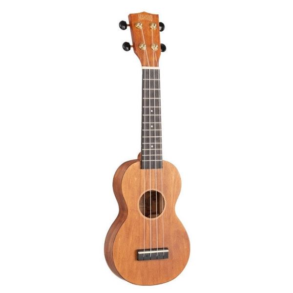 Mahalo - Slimline Series Soprano Ukulele With Carry Bag, Transparent Brown - MS1-TBR