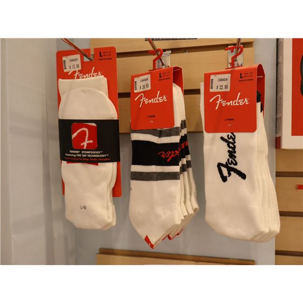 LOT OF 3pkgs OF ASSORTED FENDER SOCKS