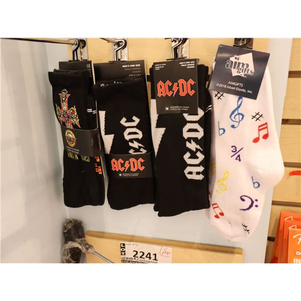 LOT OF 5pkgs OF ASSORTED SOCKS