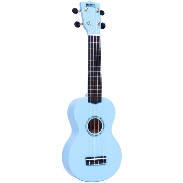 Mahalo - Soprano Ukulele w/ Bag Rainbow Series -Light Blue