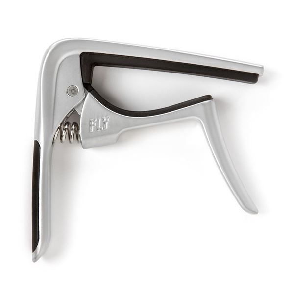 Lot de 4: Dunlop - Trigger® Fly™ Capo Curved - Satin Chrome - 63csc