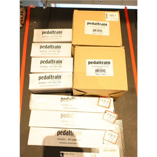 LOT OF 9pcs OF ASSORTED PEDALTRAIN ACCESSORIES