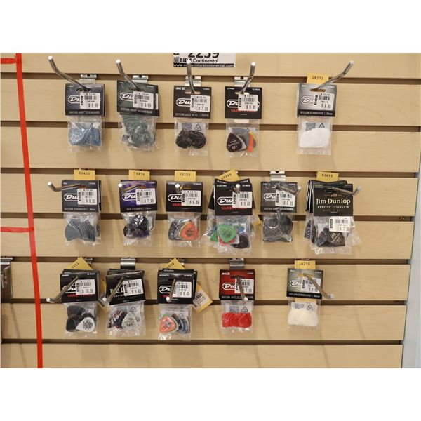 LOT OF 50+pkgs OF ASSORTED DUNLOP PICKS