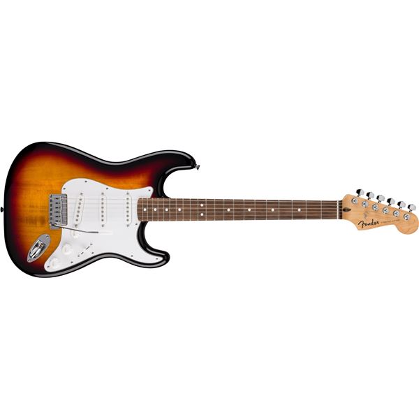Fender - Standard Stratocaster® - Laurel Fingerboard - White Pickguard - 3-Color Sunburst - 026-6240