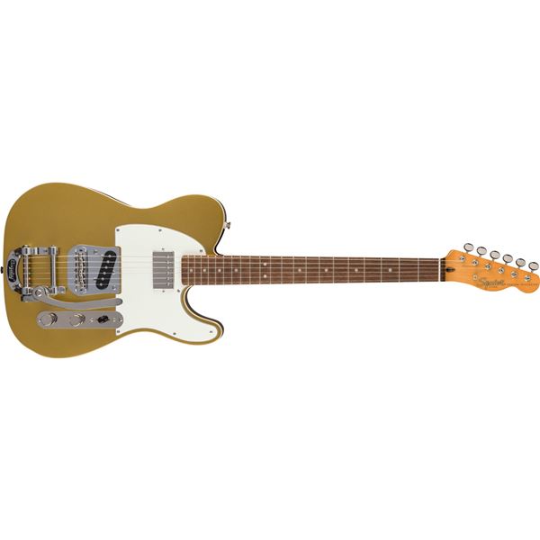 Squier - Classic Vibe™ Custom Telecaster® SH with Bigsby - Parchment Pickguard - Aztec Gold