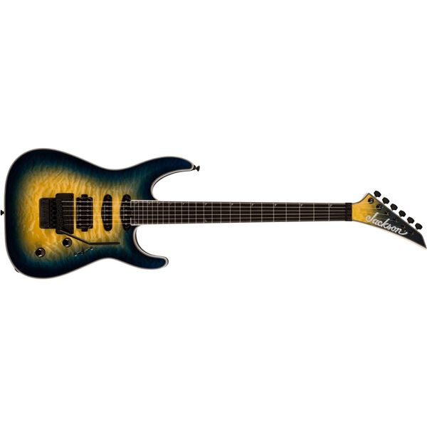 Jackson - Pro Plus Series Soloist™ SLA3Q -  Ebony Fingerboard -  Amber Blue Burst  - 291-43