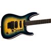 Image 3 : Jackson - Pro Plus Series Soloist™ SLA3Q -  Ebony Fingerboard -  Amber Blue Burst  - 291-43