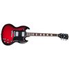 Image 1 : Gibson - SG Standard Electric Guitar with Softshell Case - Cardinal Red Burst  SGS00CKCH