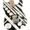 Image 4 : EVH - EVH® Striped Series Circles -  Maple Fingerboard -  White and Black  - 510-7902-386