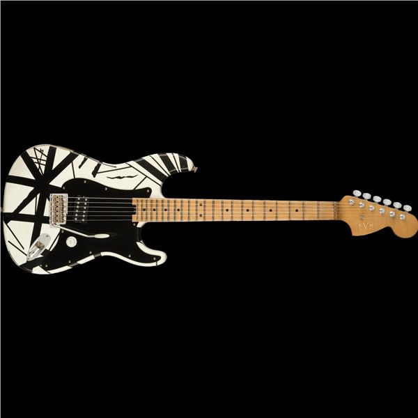 EVH - Striped Series '78 Eruption - Maple Fingerboard - White with Black Stripes Relic 510-7900-576