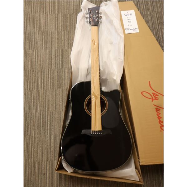 Jay Turser - JTA524D-CE-BK Dreadnought Cutaway with EQ Black