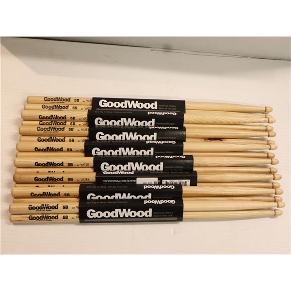 Lot of 8: Vater - Goodwood Drumsticks 5BW  - GW5BW