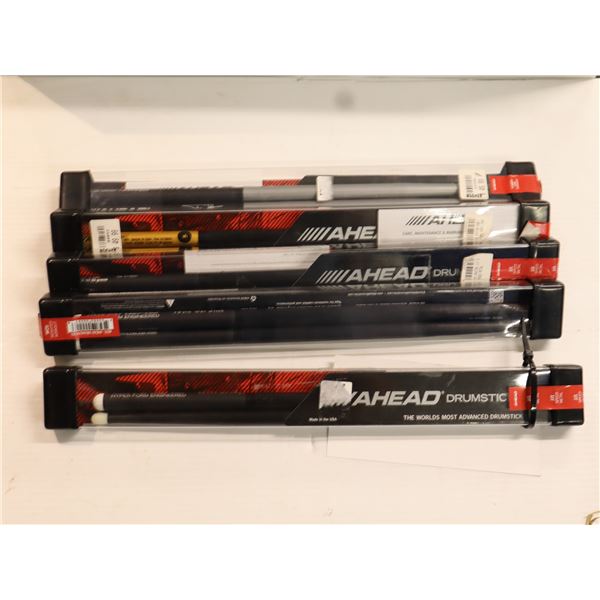 LOT OF 5 PAIRS ASSORTED AHEAD DRUMSTICKS