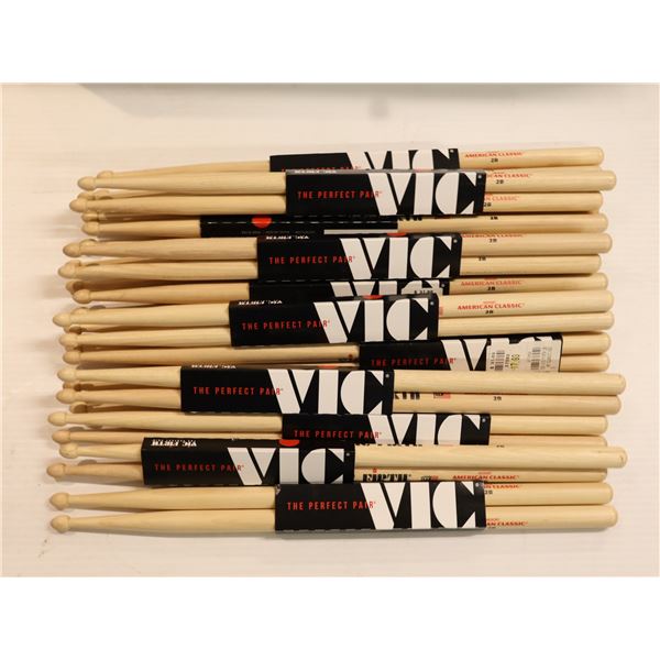Lot of 15: Vic Firth - American Classic® 2B Drumsticks 2B