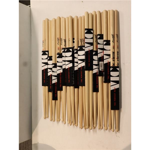 Lot of 16: Vic Firth - American Concept, Freestyle 5A Drumsticks FS5A