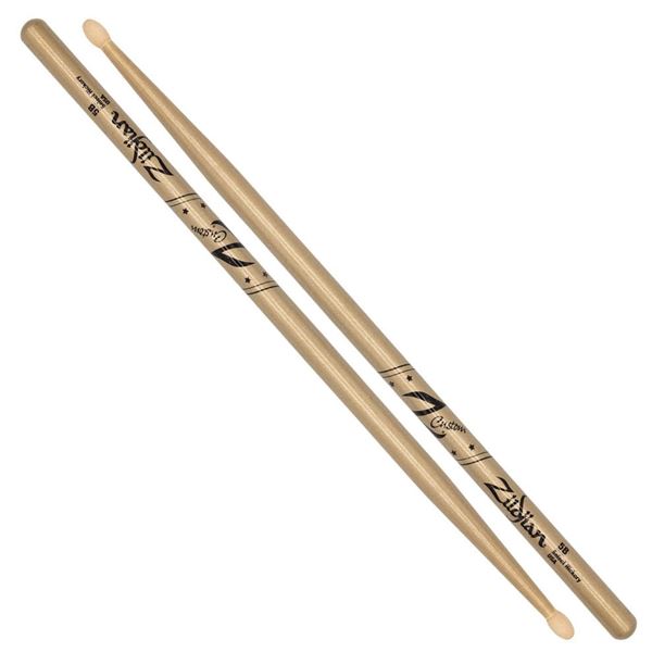Lot of 12: Zildjian - Z Custom LE Drumstick Collection 5B Gold Chroma - Wood Tip - Z5BCG-ZC